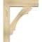 Ekena Millwork Olympic Block Rough Sawn Bracket w/ Offset Brace, Douglas Fir, 6"W x 22"D x 26"H BKT0604X22X26OLY05RDF - alternate 4